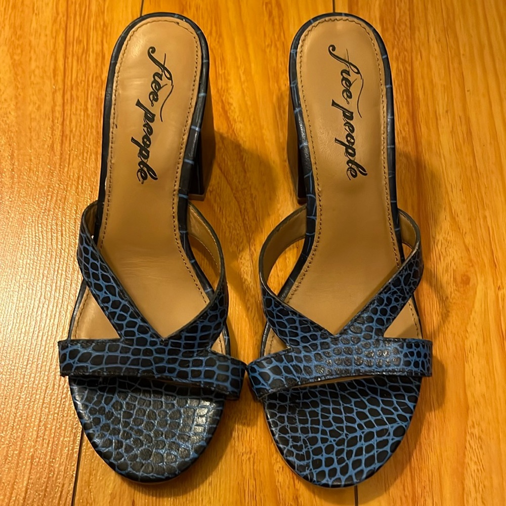 Free people block heels.